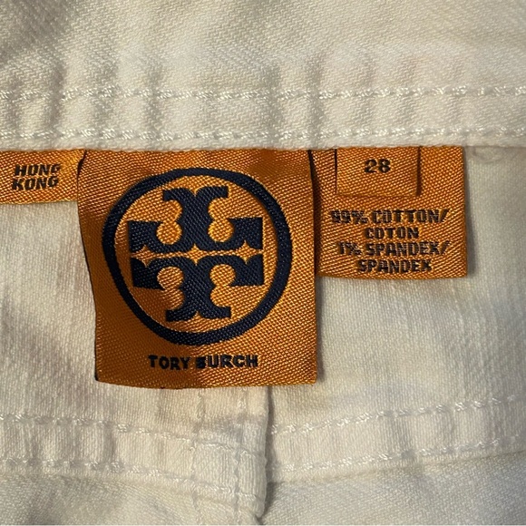 Tory Burch Women’s 28 Tory Classic White Denim Jeans EUC Style 50071253 - Picture 4 of 7